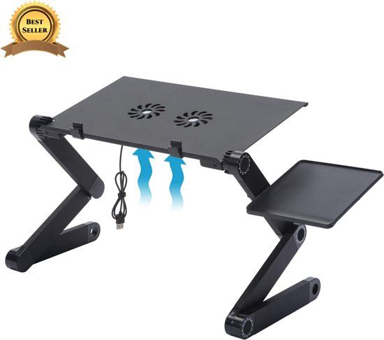 Luxore Premium Laptop Houder met hete lucht afvoer - Laptop Standaard - Laptop Tafel - Notebook Standaard - Laptop Steun
