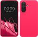 kwmobile telefoonhoesje geschikt voor Samsung Galaxy A27 5G - Hoesje met siliconen coating - Smartphone case in neon roze