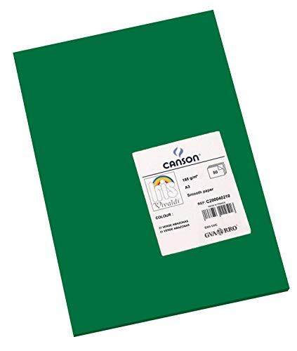 Canson Iris Vivaldi A3 185 g/m² glad kleurenpapier - spar boom (Pack van 50 vellen)