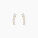 Anaca Boucles d'oreilles puces or jaune Anaca oxydes de zirconium