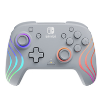 PDP Afterglow Wave Grijs Bedrade Controller voor Nintendo Switch/OLED - USB - Gamepad