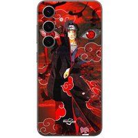 Maniacase Beschermhoes Samsung Galaxy S25 Plus Demon Slayer Kimetsu no Yaiba Itachi Uchiha front rouge