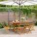 Maison Exclusive - Chaises pliantes, set de 6, tissu anthracite et bois massif
