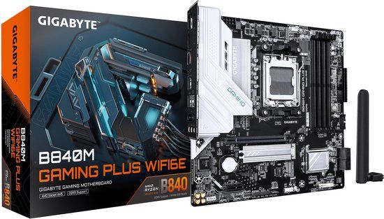 GIGABYTE B840M GAMING PLUS WIFI6E AMD B840 Socket AM5 micro ATX