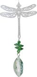 Art Bizniz Windspinner Magic Libel 40 Cm Glas Zilver/groen
