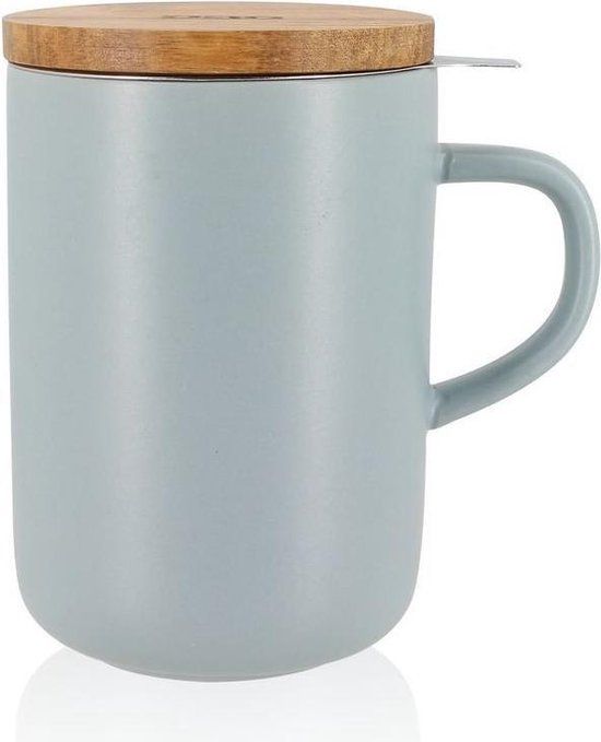 OGO Living - Theemok met zeef en deksel - Grijs 475 ml