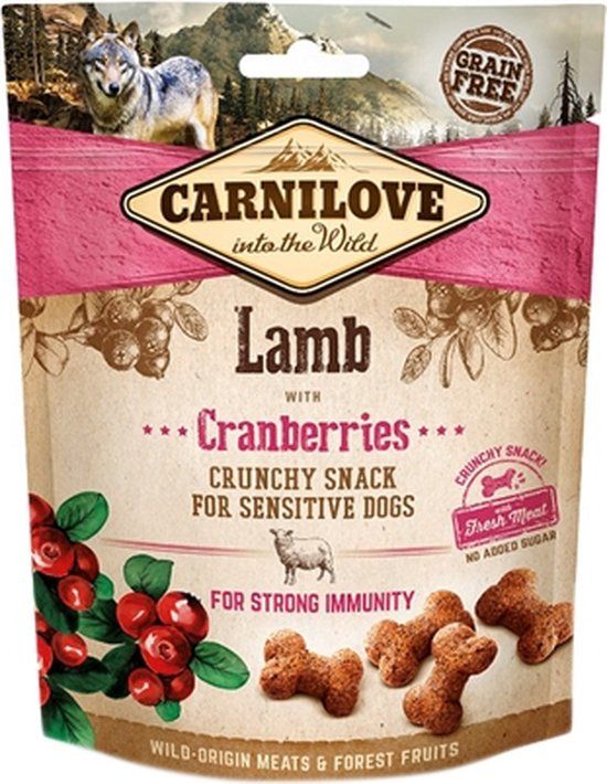 Carnilove Crunchy Snack Lam & Cranberries - 200g