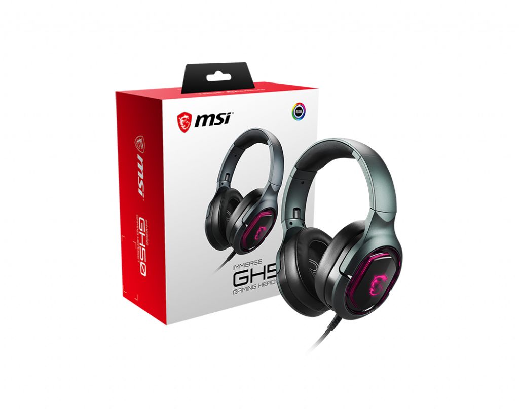 MSI Immerse GH50 - Gaming Headset - Wired - Black