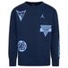 Nike Jordan Felpa da Bambino Blu 95D545-U90