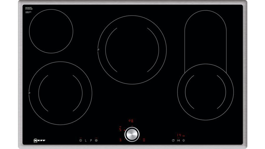Neff T18BT16N0 - 80cm Ceramic Cooktop - Black
