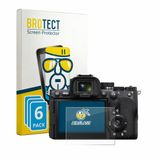 BROTECT Screenprotector 6 Stuks voor Sony Alpha 7R VI Beschermglas transparant