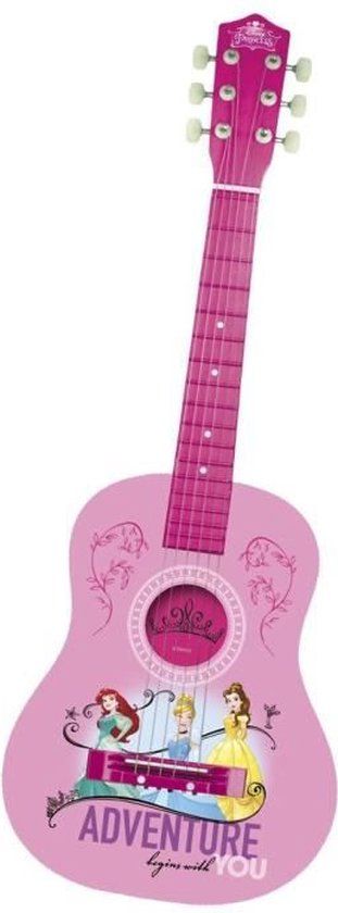 4KidsOnly Disney Princess Kindergitaar Roze Hout