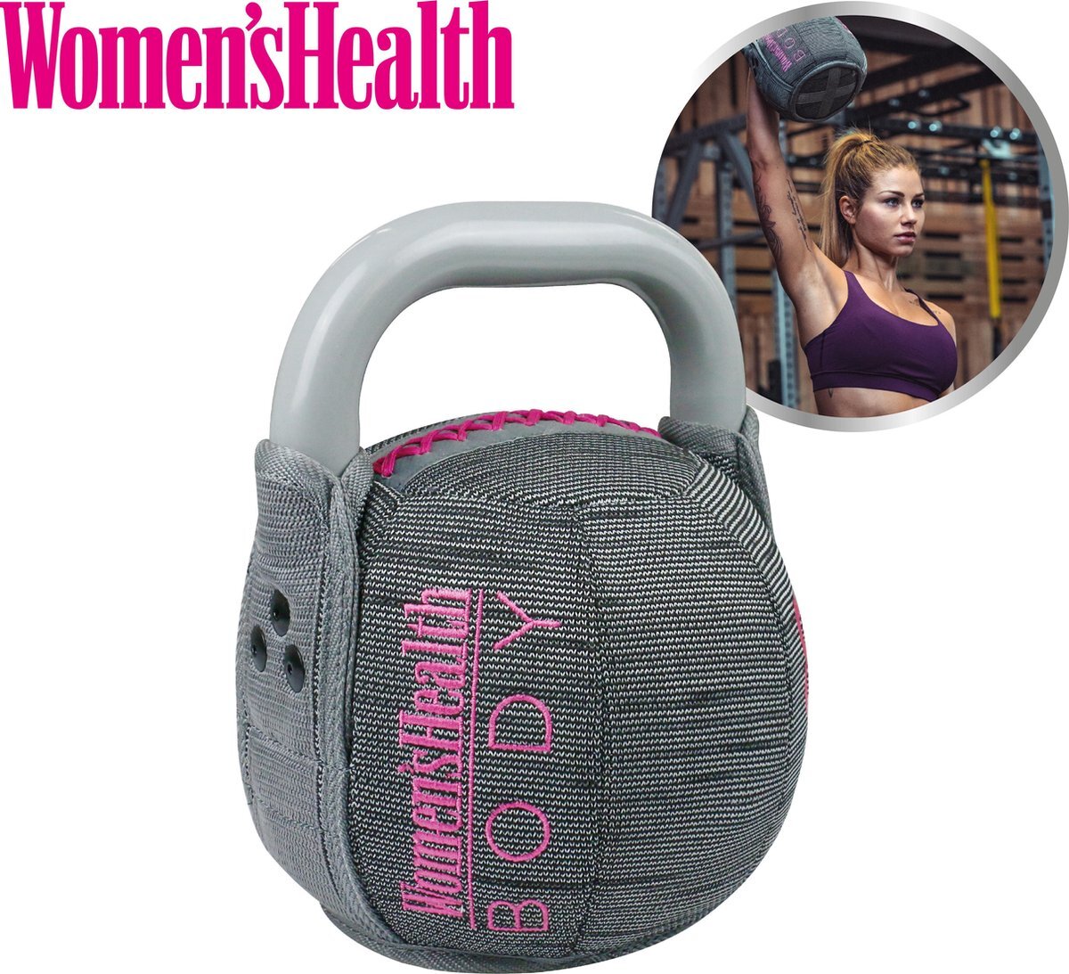 Women's Health Womenâ€™s health soft kettlebell, 6 kg â€“ perfect voor intensieve cardio- en krachttraining