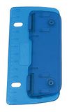 Wedo 67803 zakperforator (kunststof voor het opbergen van 8 cm gaten, 2f ach, met schaal van 12 cm), blauw