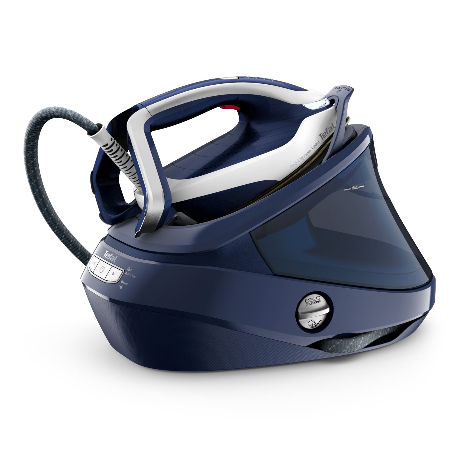 Tefal Pro Express Vision GV9812 - Stoomgenerator - 3000W - Blauw/Wit