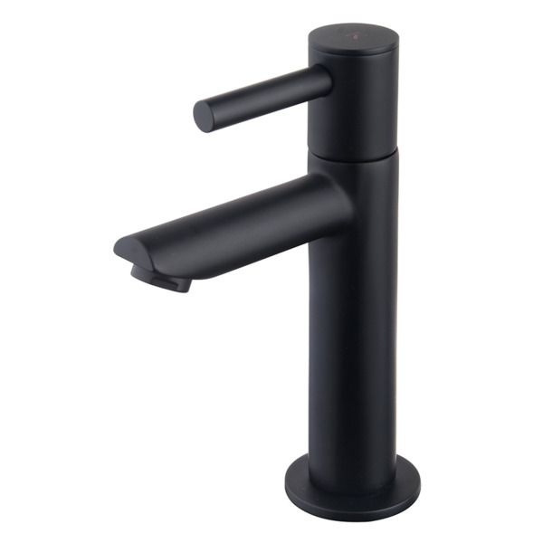 Wiesbaden Amador XL verhoogde toiletkraan 15.5cm mat zwart 22.2720