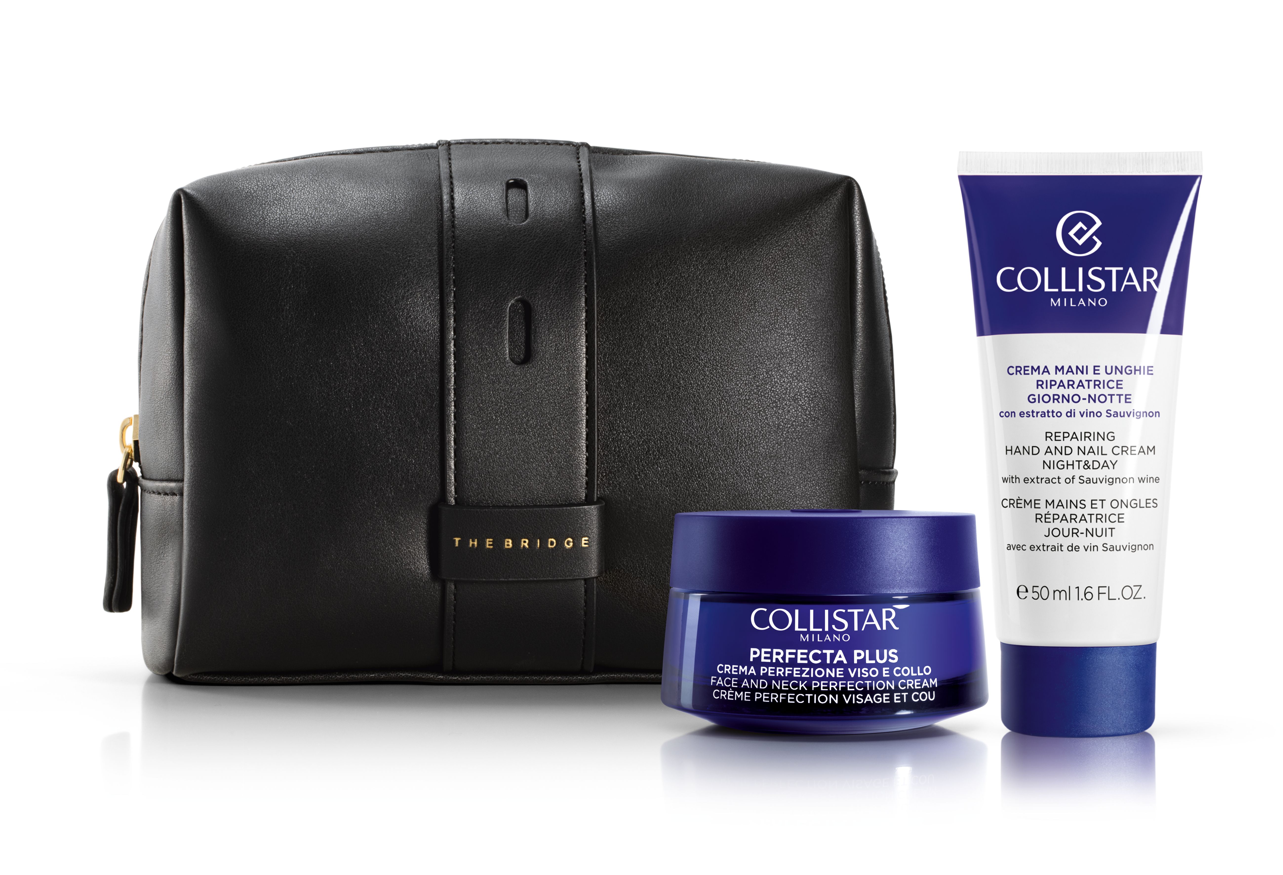 Collistar Perfecta Plus Gift Set - Face Cream, Hand Cream & Toiletry Bag