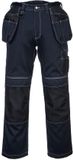Portwest PW3 Werkbroek met holsterzakken T602 - Marine/zwart Kort - 38