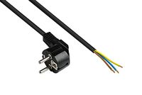 Alcasa P0185-S050 netsnoer Zwart 5 m Netstekker type E+F