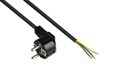 Good Alcasa P0185-S030 electriciteitssnoer Zwart 3 m Netstekker type E+F