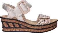 Rieker Sandalen Plat Sandalen Plat - Beige - Maat 37