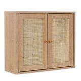 HOME DECO FACTORY HD0226 Wandkast Bali-model Natural Crush Collectie Meubels Kast Badkamermeubels 60 x 50 x 20 cm Bruin