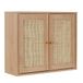 HOME DECO FACTORY HD0226 Wandkast Bali-model Natural Crush Collectie Meubels Kast Badkamermeubels 60 x 50 x 20 cm Bruin
