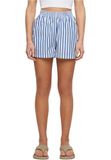 Urban Classics Gestreepte Korte Broek Dames Wit/Blauw M