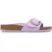 Birkenstock Sandales femme Madrid Big Buckle Cuir Naturel Verni