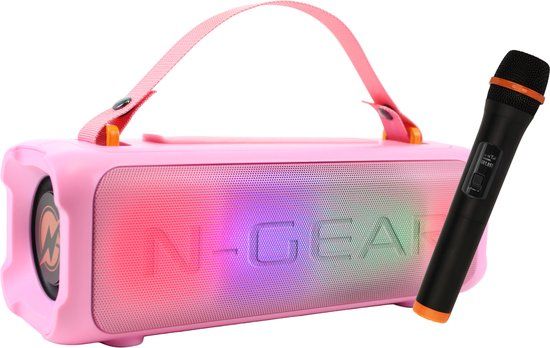 N-Gear Blazooka 703 Pink Bluetooth Speaker with Microphone