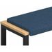 Maison Exclusive - Coussin De Banc Tissu Bleu Profondeur 35 cm