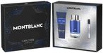 Montblanc Explorer Ultra Blue Coffret - 100 ml eau de parfum vaporisateur + 7,5 ml eau de parfum vaporisateur de voyage + 100 ml gel douche