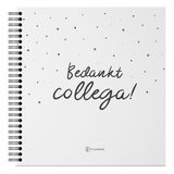 Fyllbooks - Bedankt Collega Afscheidsboekje - Invulboek voor 50 Personen