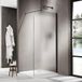 FortiFura Galeria Inloopdouche - 120x200cm - Mat Glas - Zwart Mat