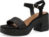 Tamaris Dames Platte Sandalen Zwart 40