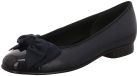 Gabor Dames Ballerina Donkerblauw Leer Maat 41