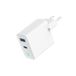 Gembird Chargeur rapide USB GaN 30W 2 ports, Blanc