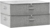 vidaXL Opbergboxen - 2 stuks - 70x40x18 cm - Grijs