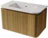 Saniclass Terra Badkamermeubelset - 80cm - 2 lades - Sandwood (licht eiken)