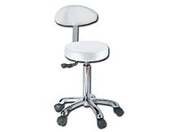Gima 45241 kruk met rugleuning, wit