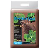Exo Terra Riverbed Zand, substraat voor aquaterraria, natuurlijk zand, uitstekend substraat voor waterschildpadden, ook te gebruiken als woestijnzand, bruin, 4,5 kg