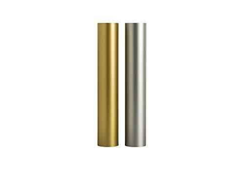 CRICUT Removable Vinyl | Gold & Silver | 30.5cm x 4.6m (12" x 15ft) | 2x Self Adhesive Vinyl Rolls | For use with all Cutting Machines