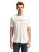 TOM TAILOR Heren T-shirt van katoen met logo-print, 10348 - Gardenia White, 3XL
