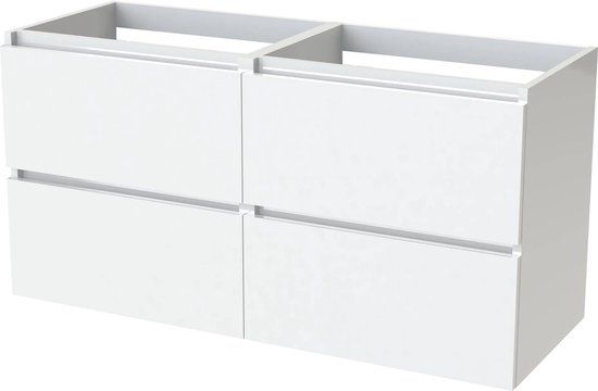 Tiger Loft Wastafelonderkast - 119,4x45x60 cm - Hoogglans Sneeuwwit