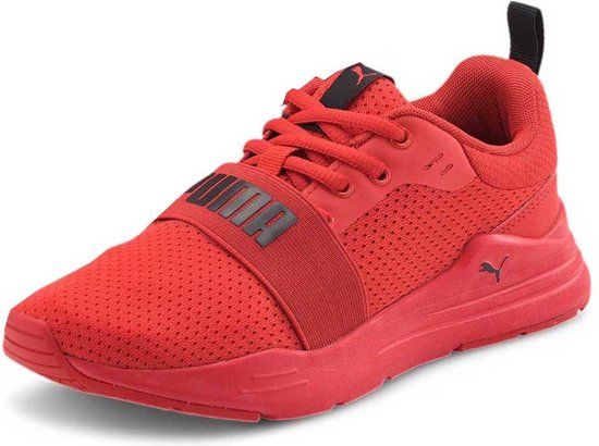 Puma Wired Run Sneakers - High Risk Red / Puma Black - Maat 38 - Jongens