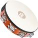 Meinl Percussion TAH2A-AB Headed Wood Tambourine met aluminium klemmen (2 rijen), 25,40 cm (10 inch) diameter, Afrikaanse bruin