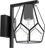 EGLO Mardyke Wandlamp - E27 - 20,5 cm - Zwart