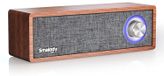 Enceinte Bluetooth rétro - Enceinte portable en bois - Aspect vintage - 25 x 10 x 8 cm - Aspect bois - Autonomie de 4 à 6 heures