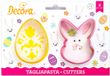 0255074 Decora Koekjes Uitsteker Set Ei & Konijn - 2 stuks