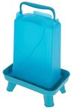 Kerbl Hobbyfarming kunststof drinkbak met poten, 5,5 l, blauw, 19x28x39,5 cm, pluimveedrinkbak, kunststof, pluimvee